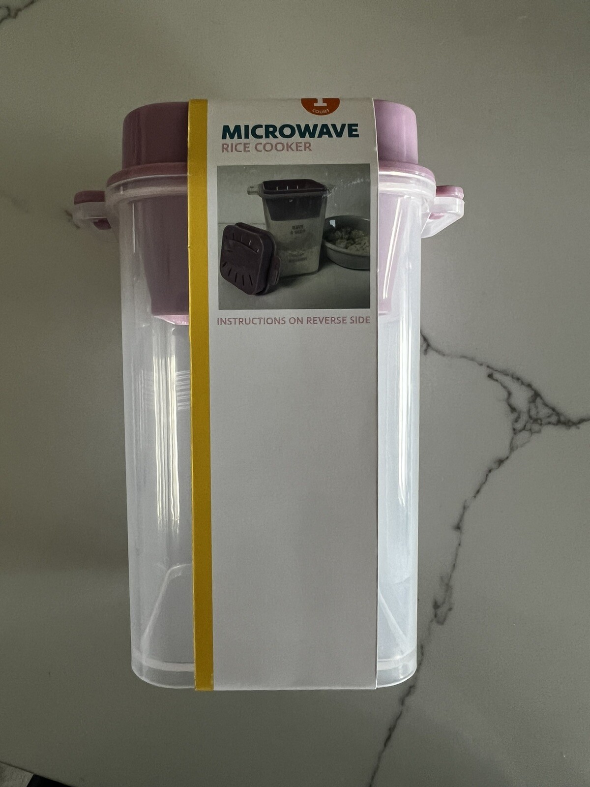 Microwave Rice Cooker Steamer 900ml Easy to Clean Practical Cookware with Lid