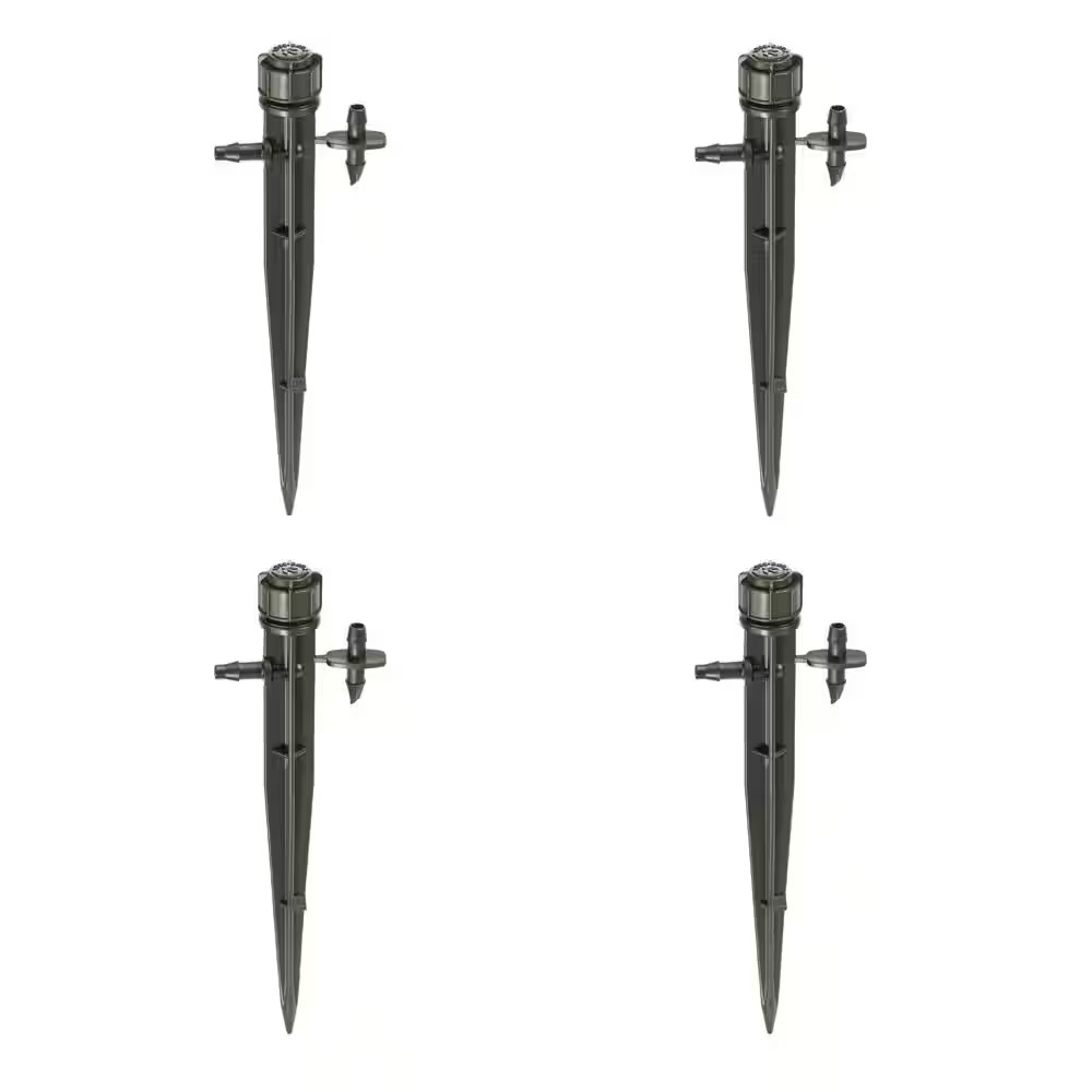 0-35 GPH Full Circle Pattern Micro-Umbrella Micro Bubblers on Stake (4-Pack)