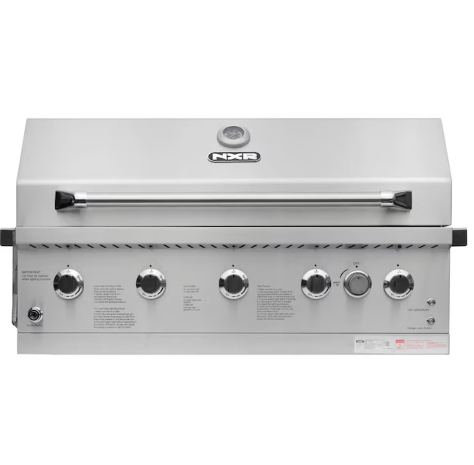 NXR 37in 5 Burner BBQ Gas Grill Stainless Steel Infrared Free Shipping