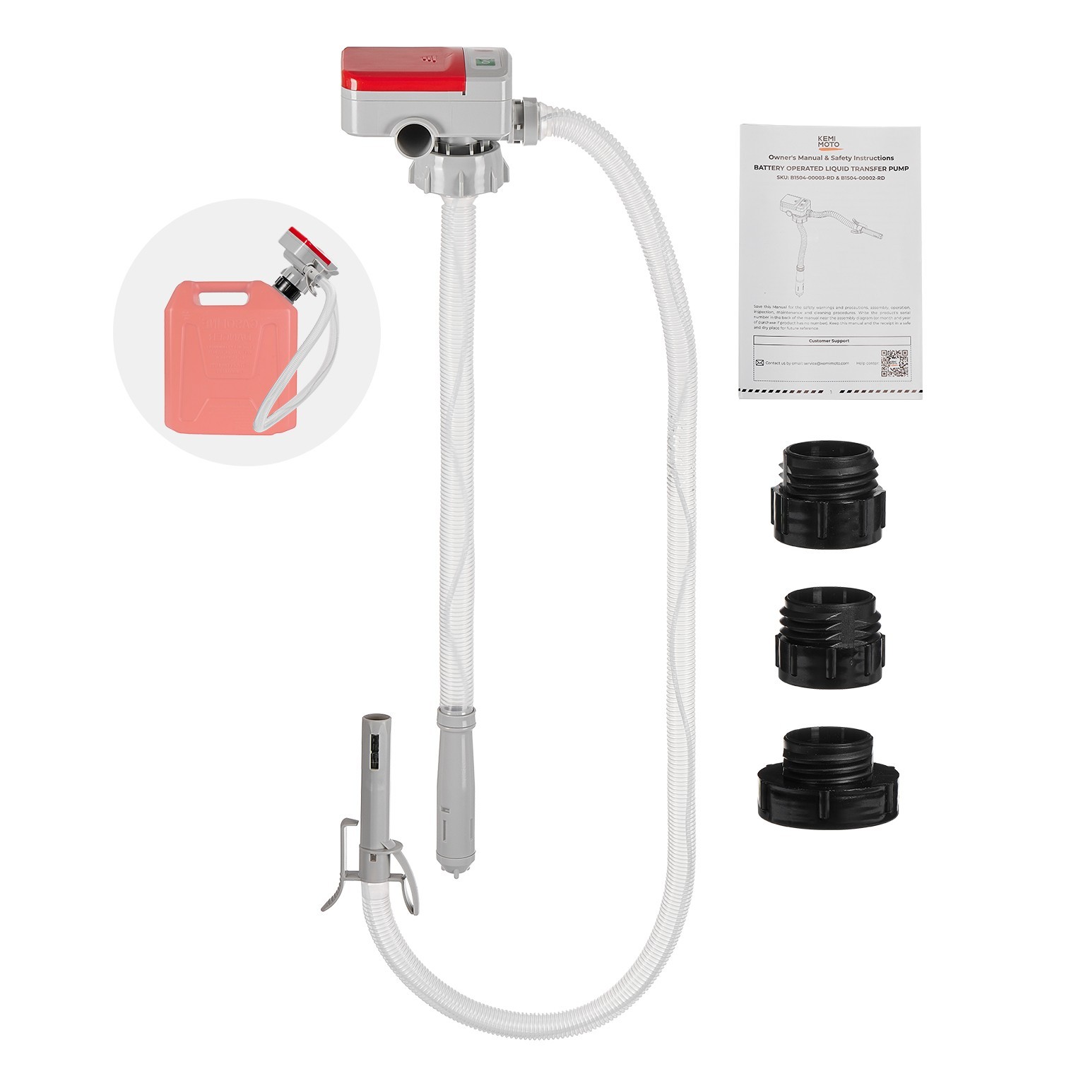 Battery Powered Electric Fuel Transfer Pump Portable for Gas Oil Water Liquid