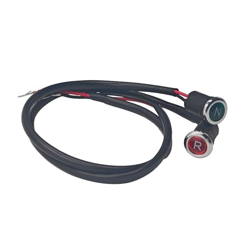 Red Green ATV Neutral Reverse Indicator Light, 12V Gear Position Light 1 Pair