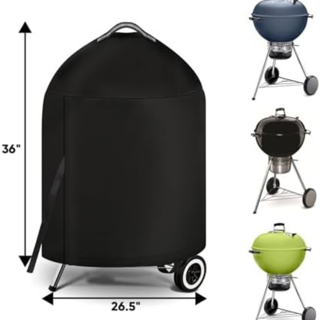 Grill Cover for Weber Charcoal Kettle- Heavy Duty Waterproof BBQ Cover 22″