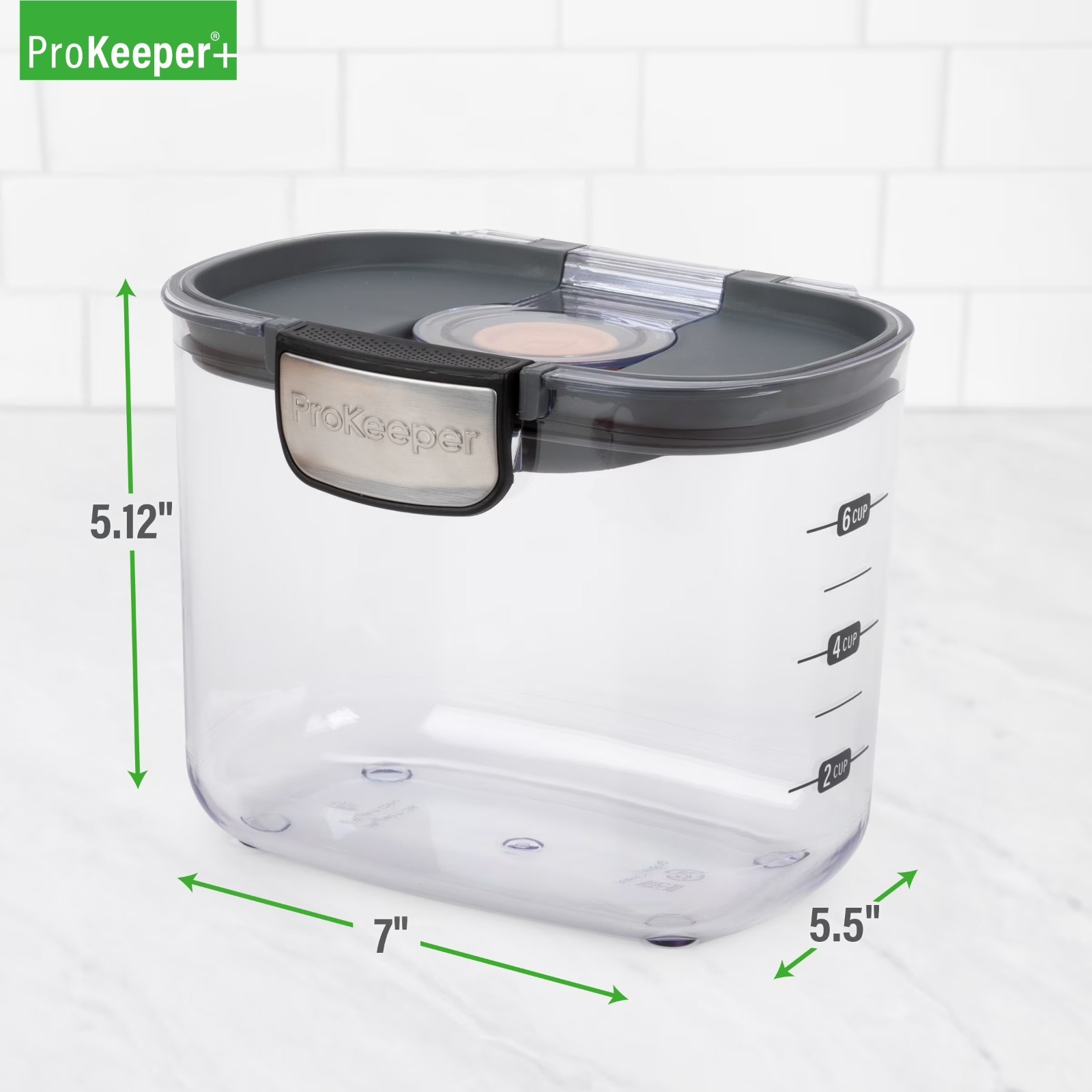 Brown Sugar ProKeeper+ Airtight Container With Terra Cotta Stone for Food