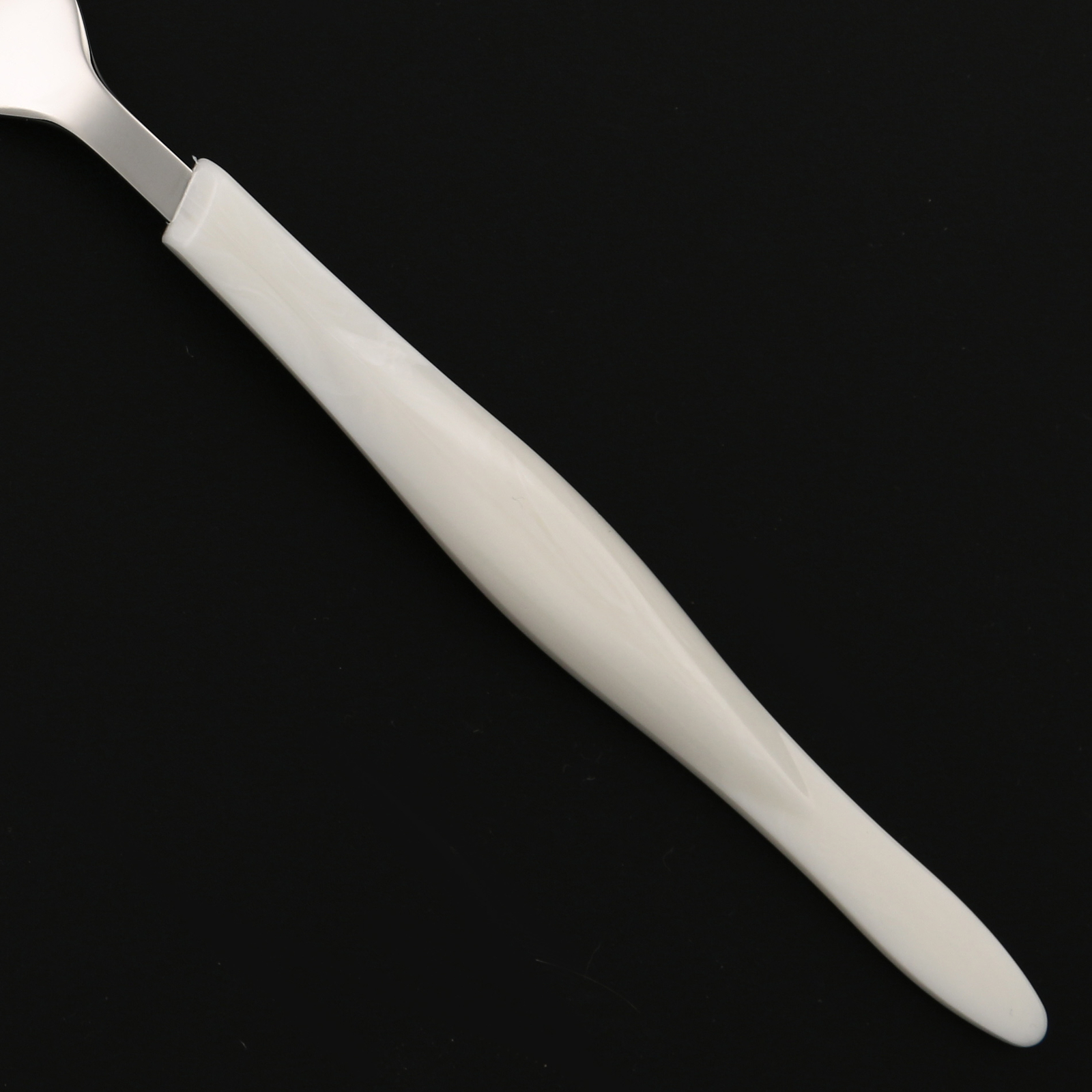 CUTCO Stainless CUE3 Pearl White Handle Glossy USA Silverware CHOICE Flatware