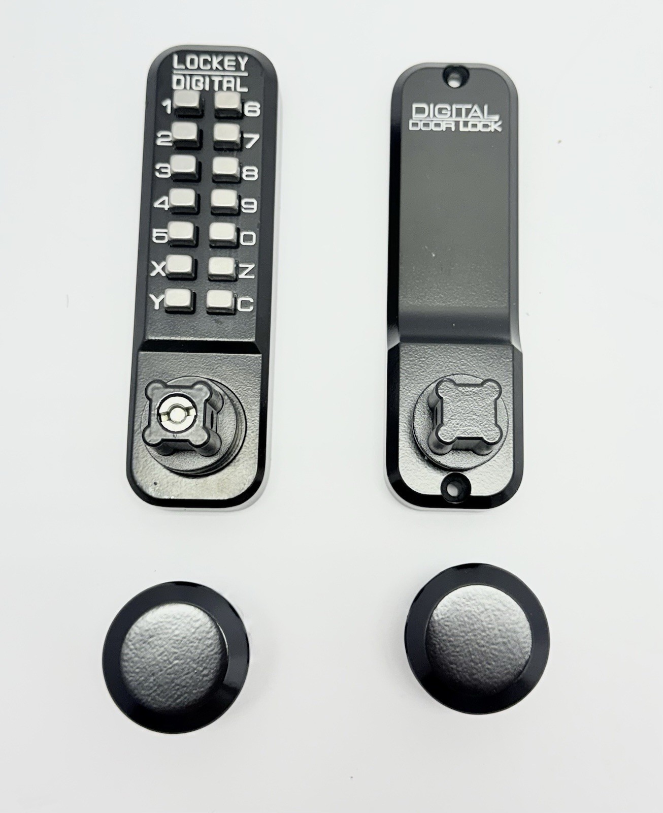 Lockey 2830JB/MG 2000 Series Keyless Entry Single Combination Knob Set – Black