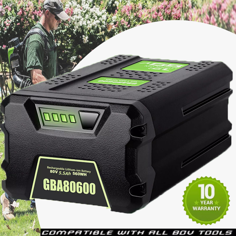 Battery FOR Greenworks 80V Lithium Ion 5.0Ah Rechargeable Li-ion BAB727 GBA80200
