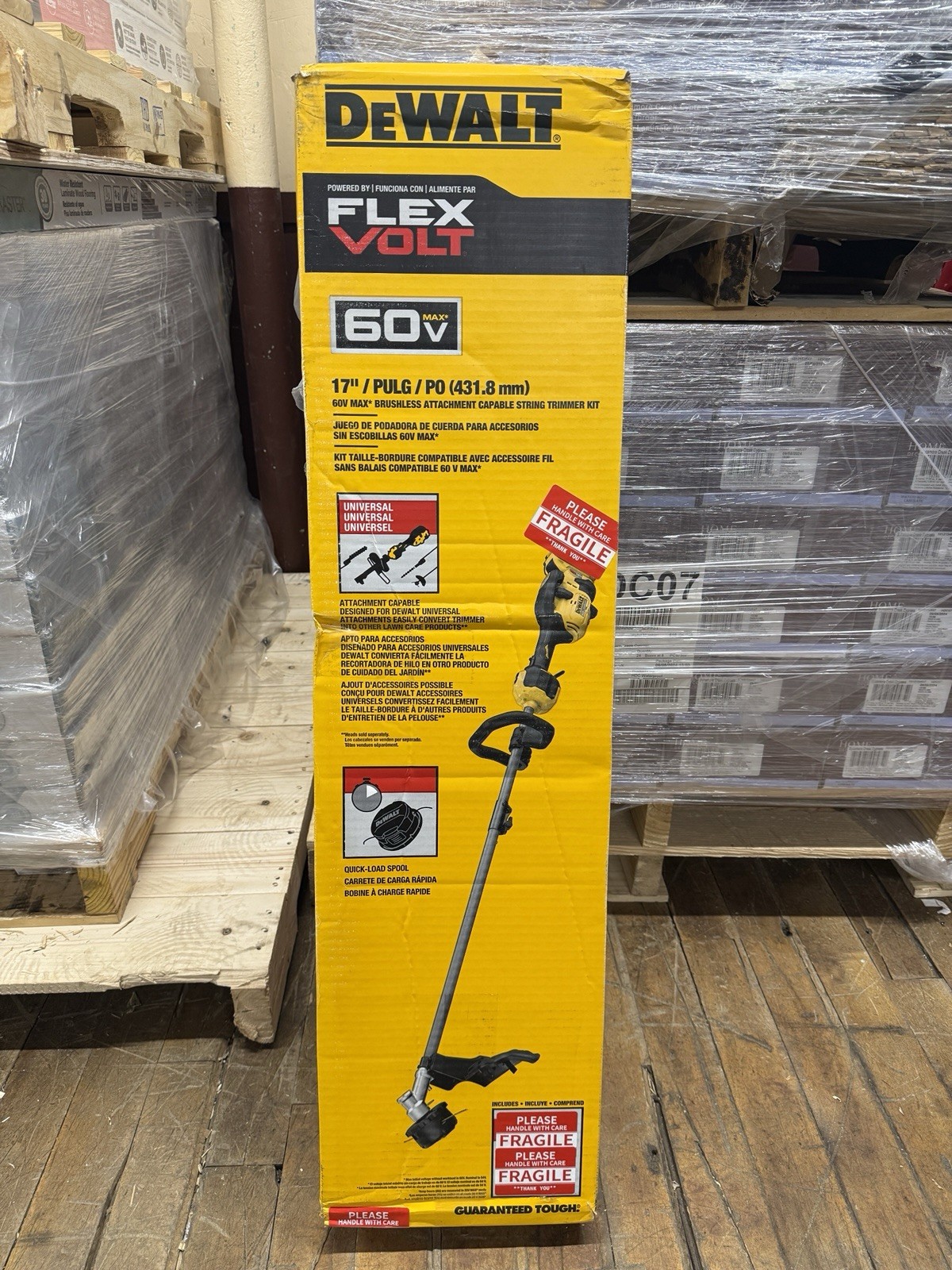 Dewalt 60v Max Flexvolt 17” Brushless String Trimmer DCST972 (Tool Only) NEW