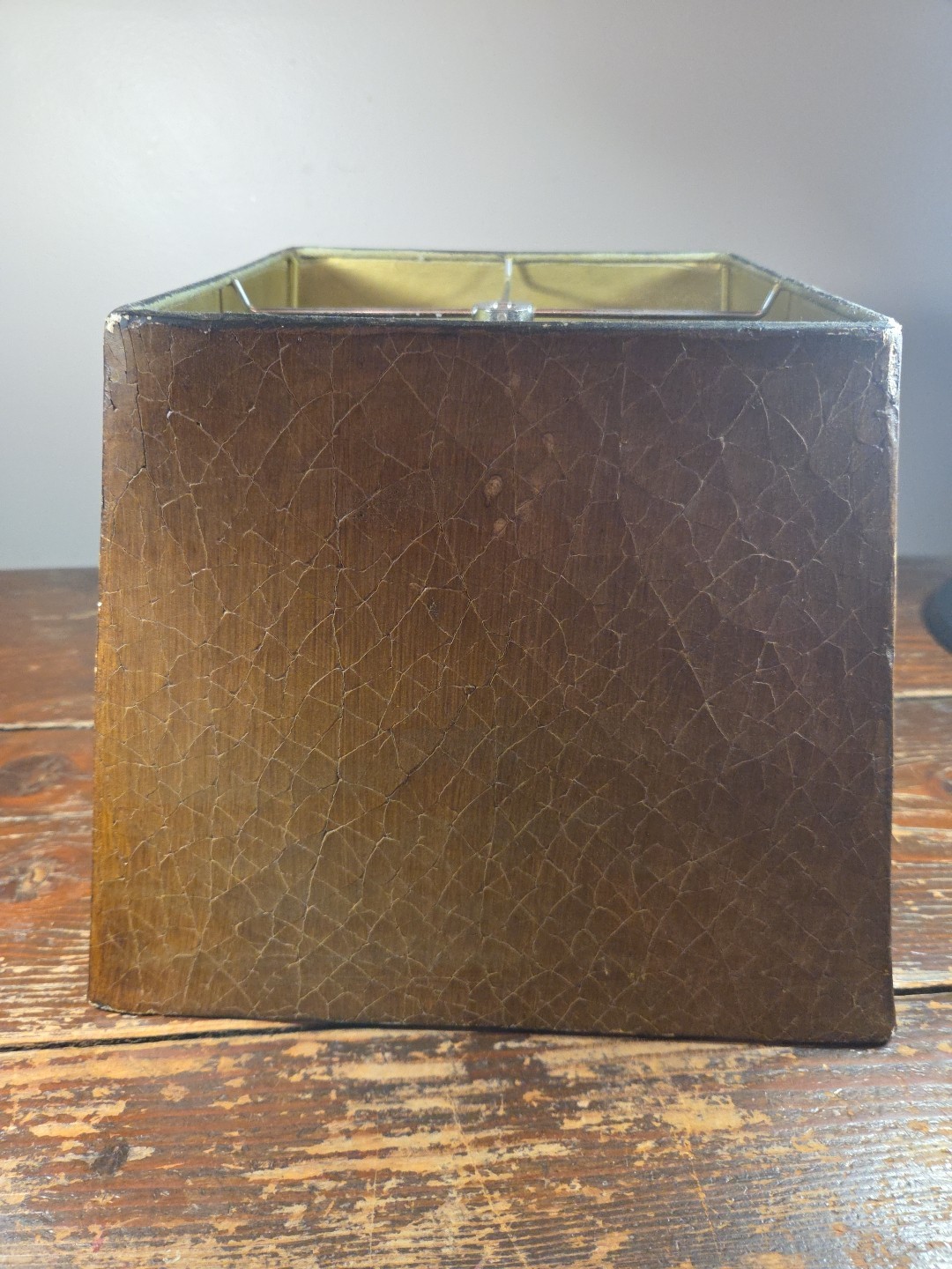 Unique and Unusual Lamp Shade Unknown Material Leather Turtle Heavy MCM