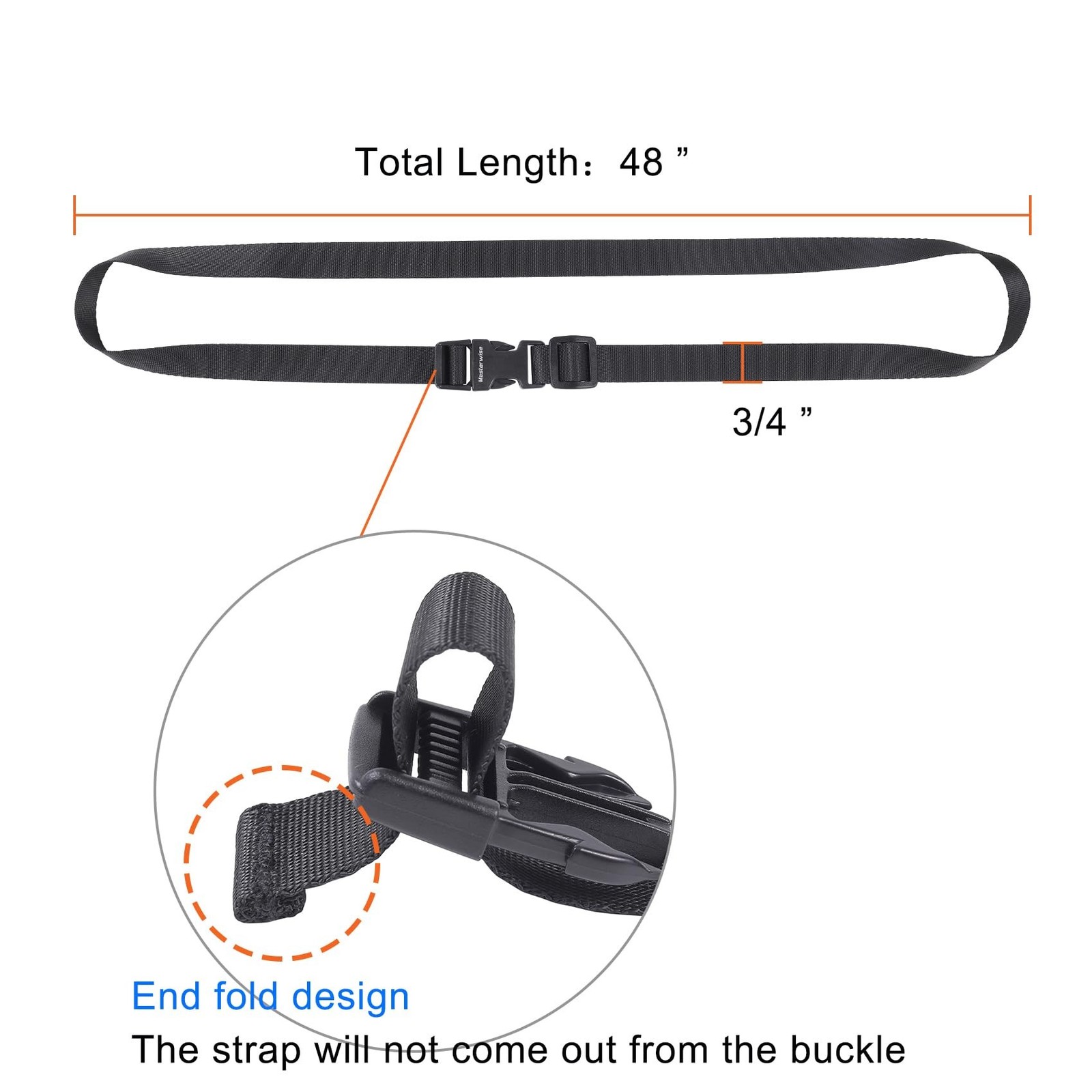 Buckle Straps with Clips, Adjustable Nylon Straps with Buckle, Packing Straps