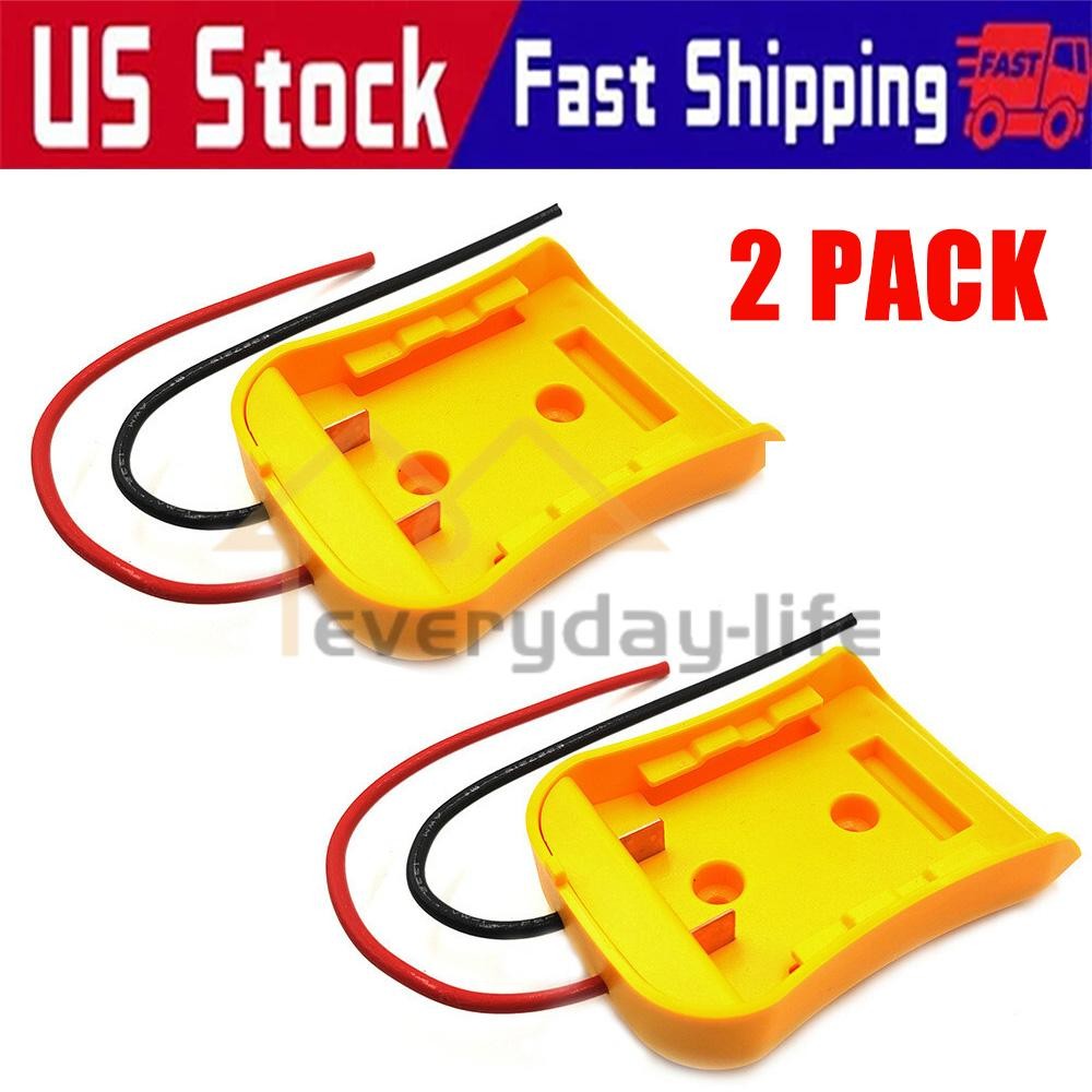 Power Connector DIY Battery Adapter Holder Dock For DeWalt 18V/20V Max Battery