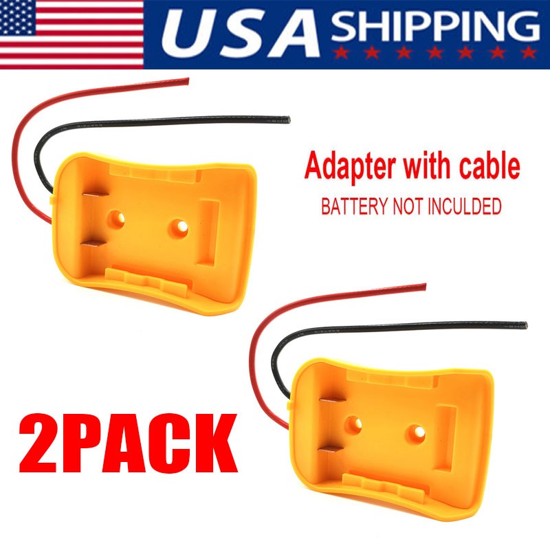Power Connector DIY Battery Adapter Holder Dock For DeWalt 18V/20V Max Battery