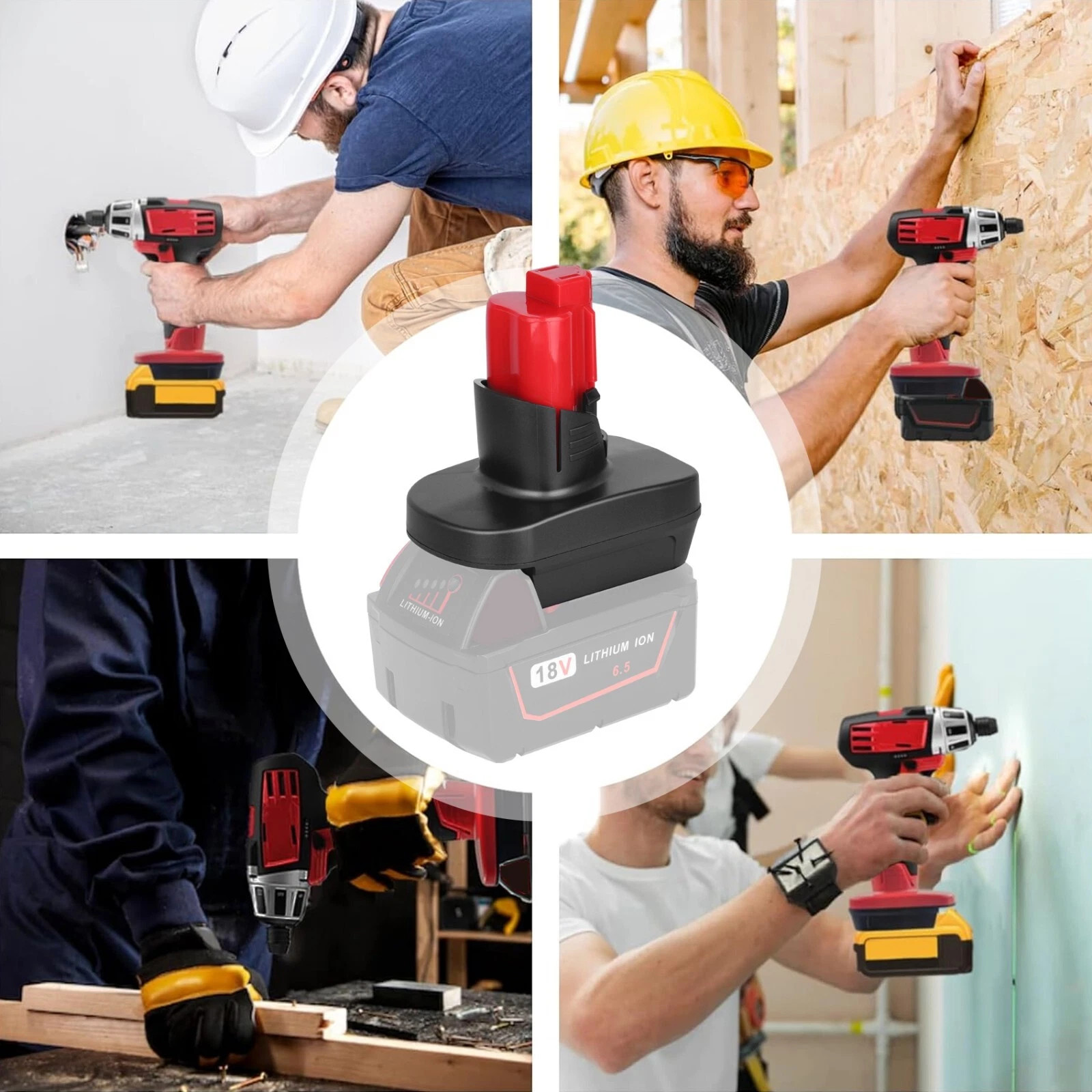 Battery Adapter For Dewalt 20V & Milwaukee 18V to Milwaukee M12 Tools – DM20M12