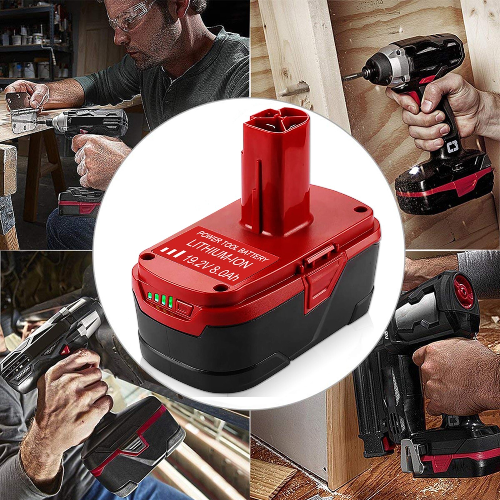 2Pack 19.2V 8.0Ah For Craftsman C3 DieHard Lithium ion XCP Battery 11375 11570