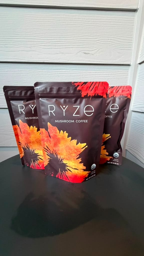 3Pack Ryze mushroom coffee. 6.35 oz -30 servings each (90 servings total)