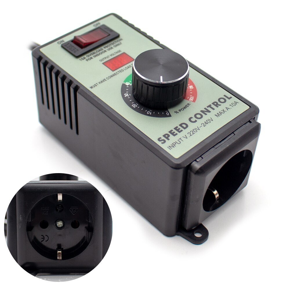 110V 220V Speed Controller Stepless Speed Control Switch Max 10A 4000W