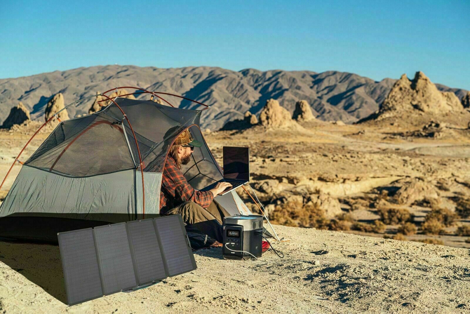 EcoFlow 160W Portable Solar Panel for Power Station for Camping RVs Refurbished