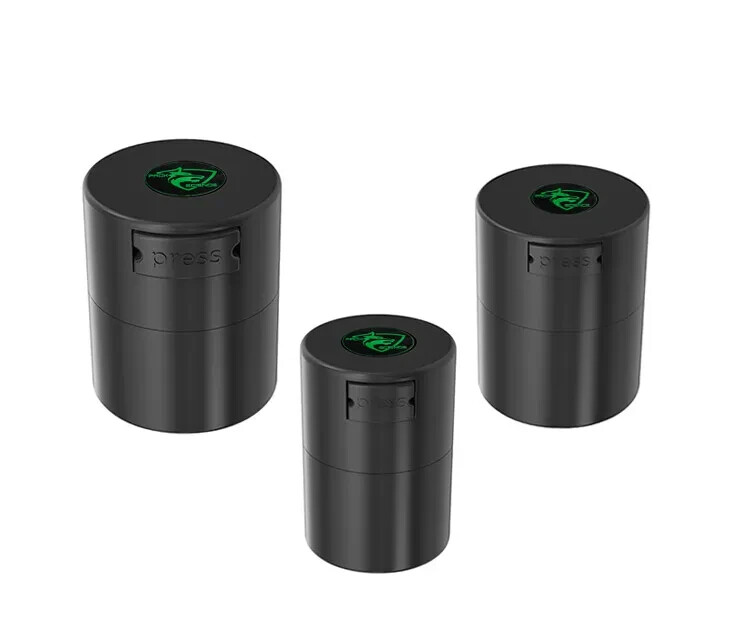 Pack Science Vacuum Herb Spice Jar Container Air Tight Smell UV Proof Plastic