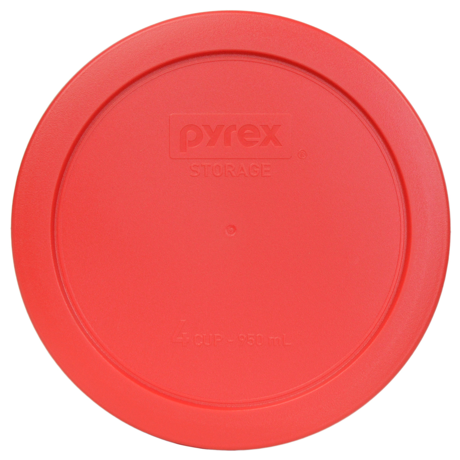 Pyrex 7201-PC 6″ Red Round Replacement Cover Lid New for 4 Cup Glass Bowl 4PK