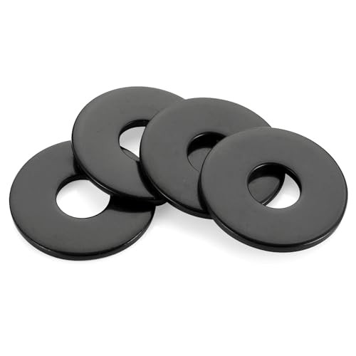 OD Flat Fender Washers, 304 Stainless Steel Finish, 50 PCS M8 x 23.5mm Black