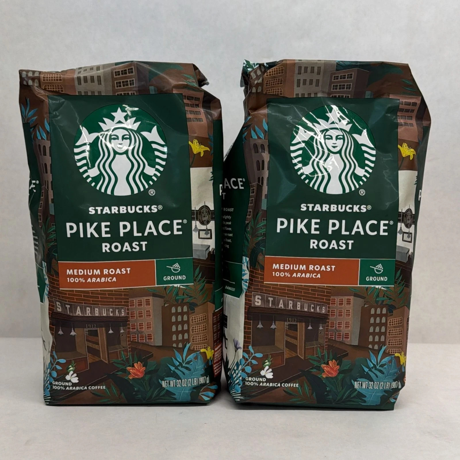 Starbucks Pike Place Medium Roast Ground Coffee 4 lbs / 2x32oz BB08/2026
