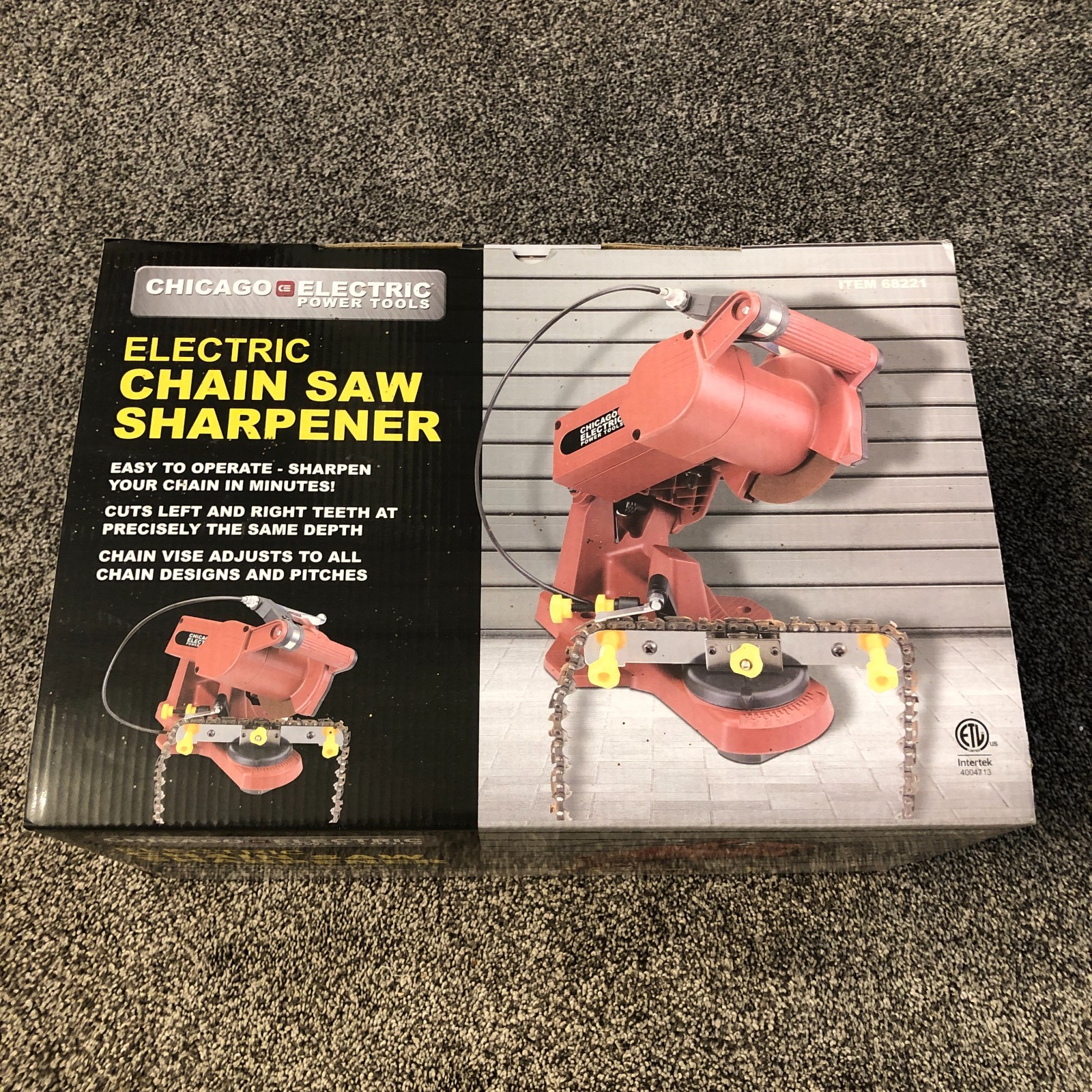 Chicago Electric Electric Chain Saw Sharpener 4200 RPM 0-35° 68221 Power Tools