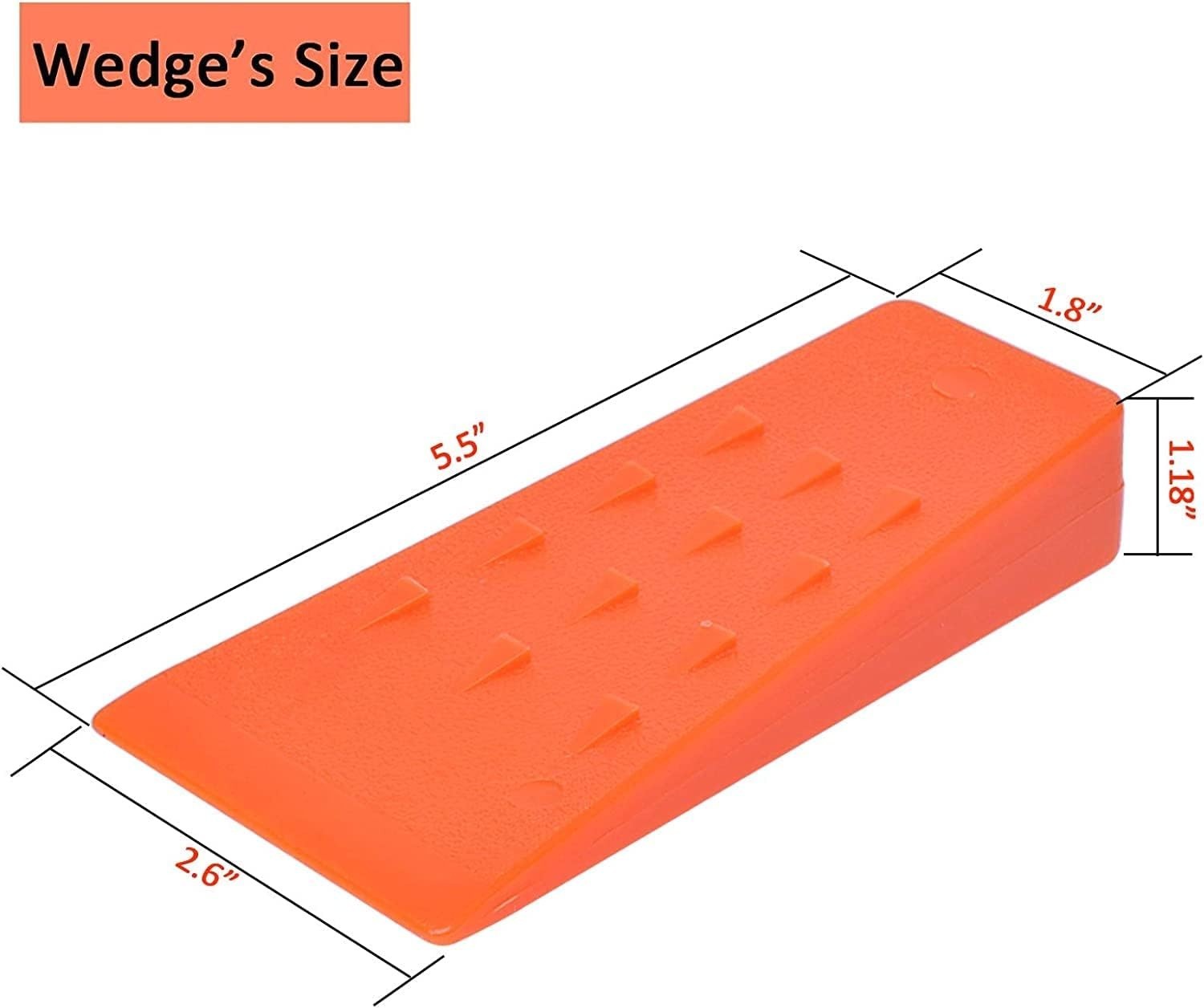 High Impact ABS Plastic Felling Wedges – Efficient Tree Cutting Aid 2 Pack