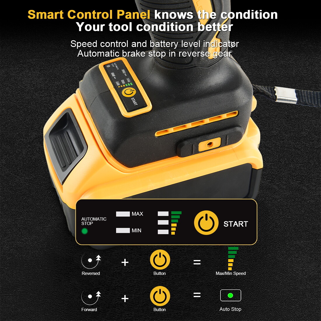 For Dewalt 20V Battery Cordless Impact Wrench 1/2″ Brushless Bare Tool Only