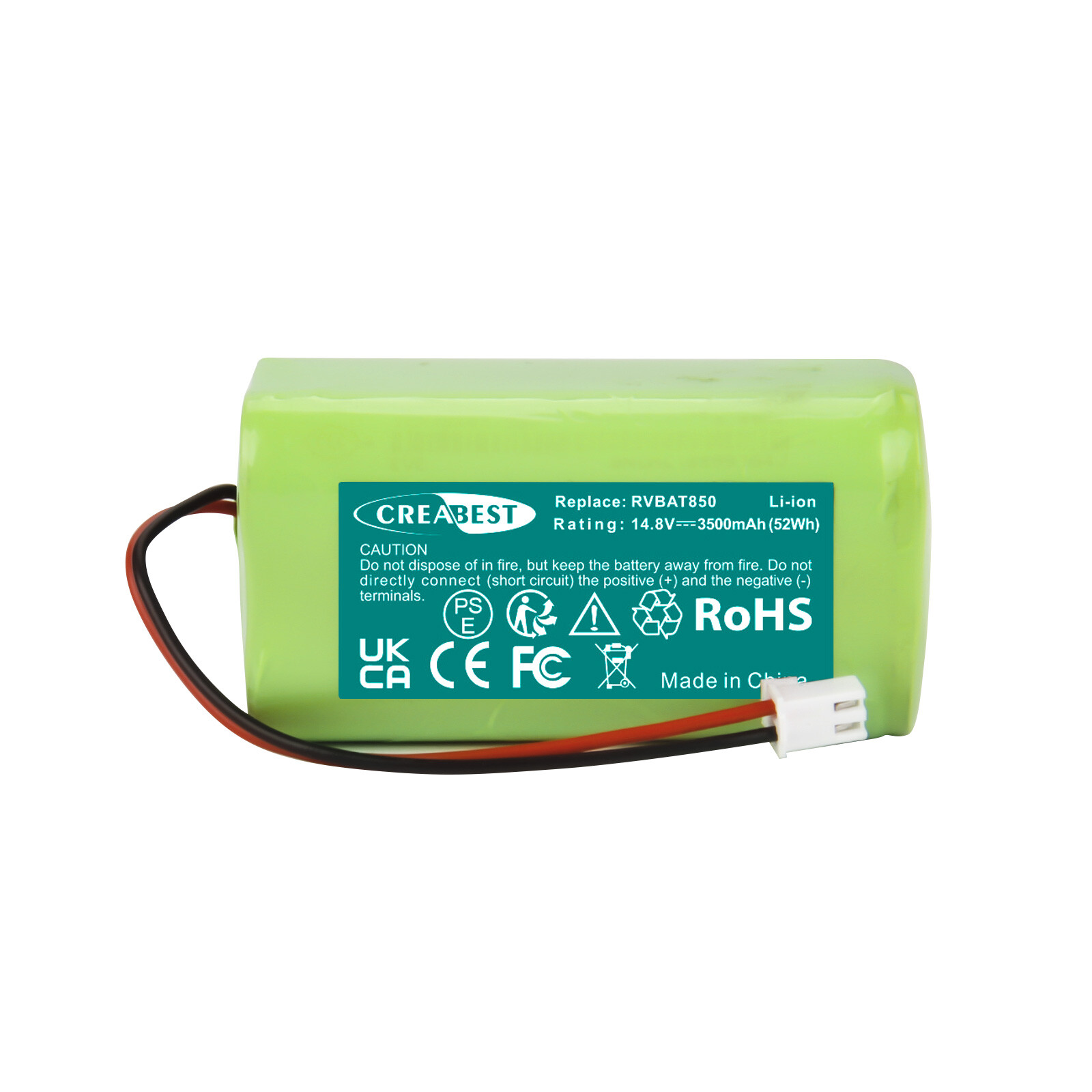 3.5Ah Battery Li-ion 14.8V for Shark Ion R75 RV85 RV850 RV750-N RV1001 RVBAT850