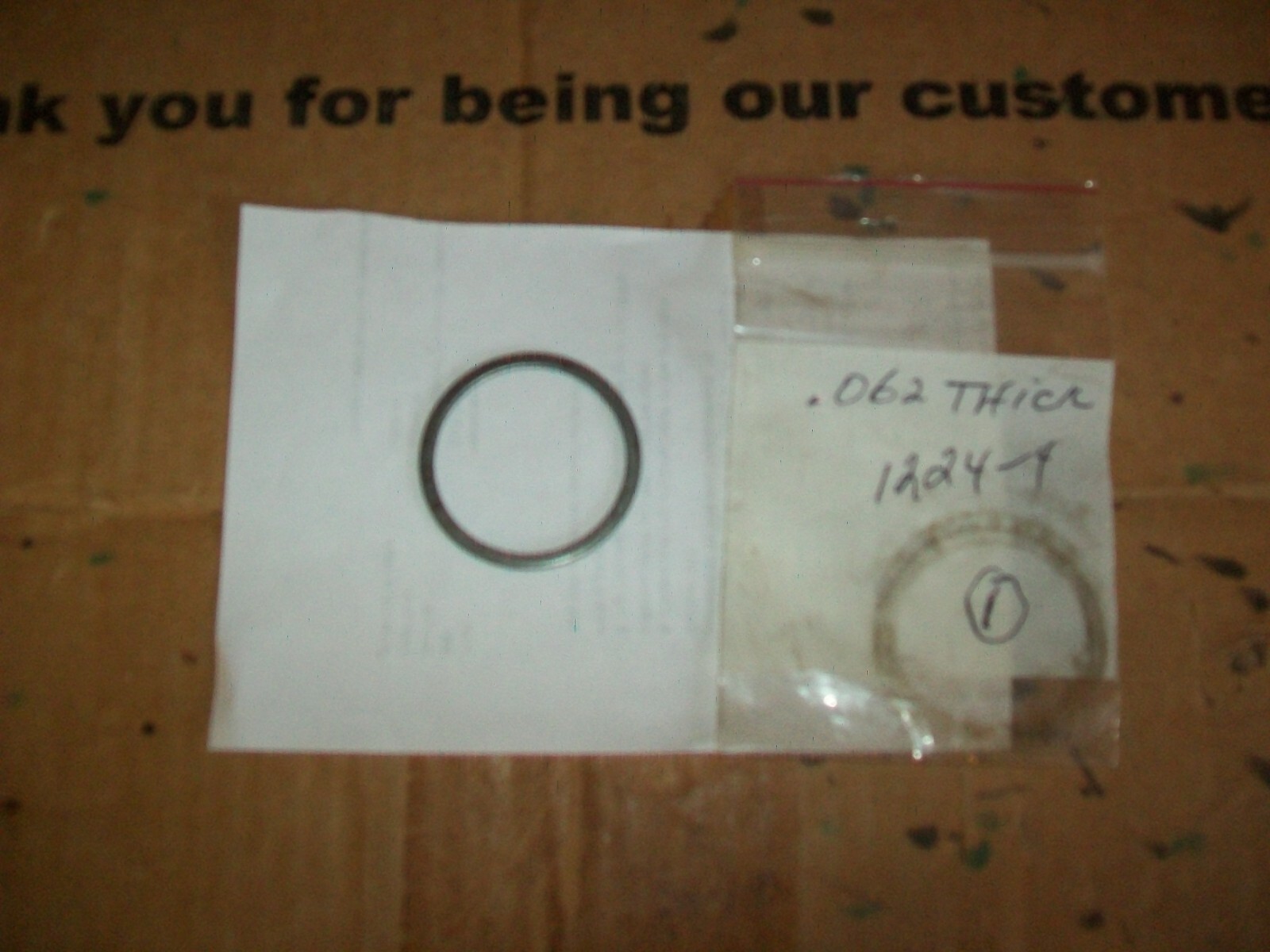 1 Of Bolens 1224-4 .062 Thick Shim OEM Part Fits Tuffy Tiller Model 12156
