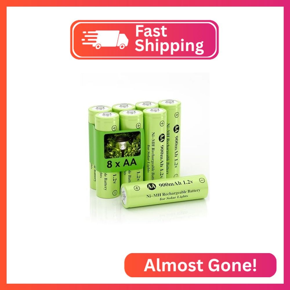 Howardly 1.2v AA Ni-MH Rechargeable Battery, AA 900mAh 1.2V Rechargeable Battery