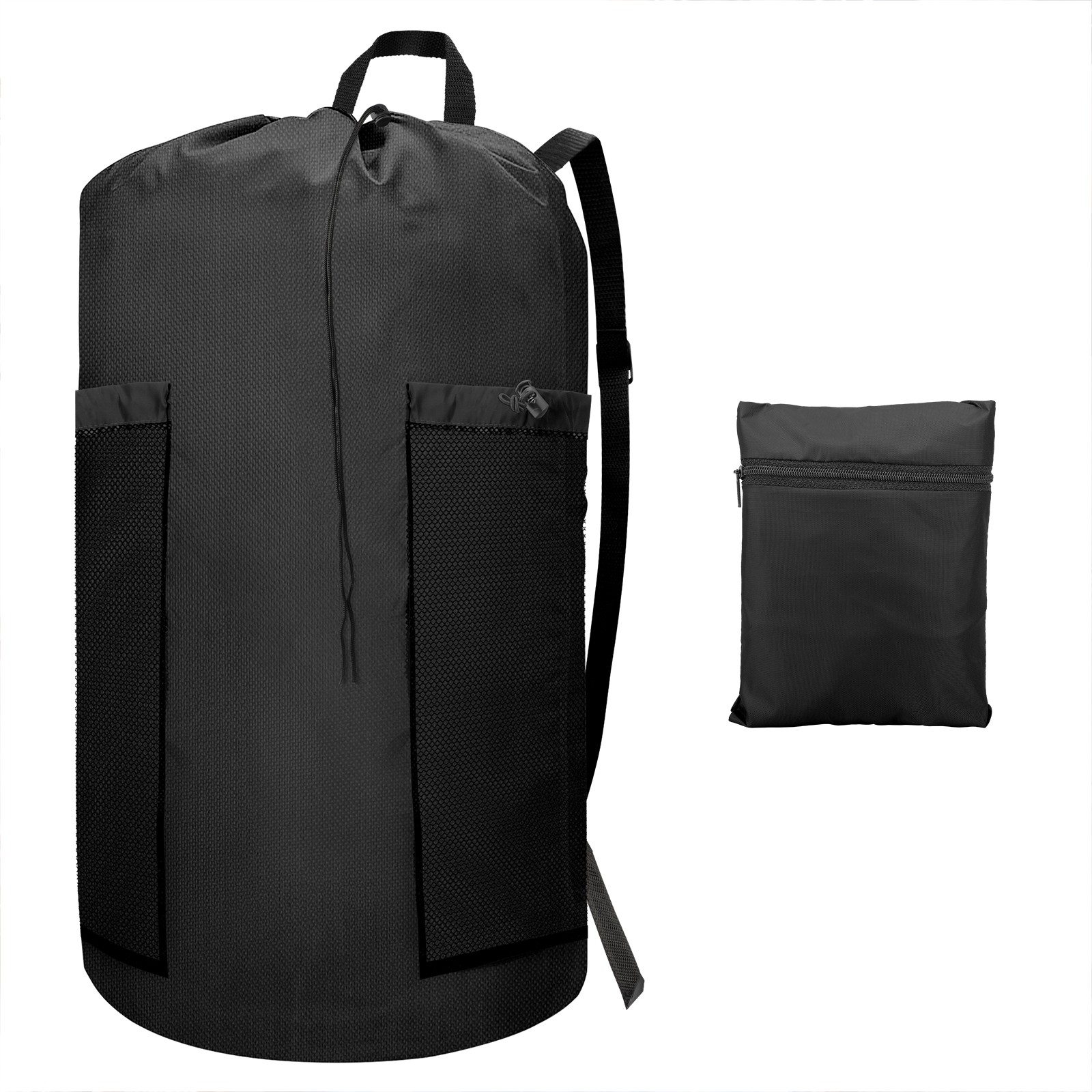 120L Large Laundry Bag Backpack with Straps & Two Mesh Pockets for College Dorm