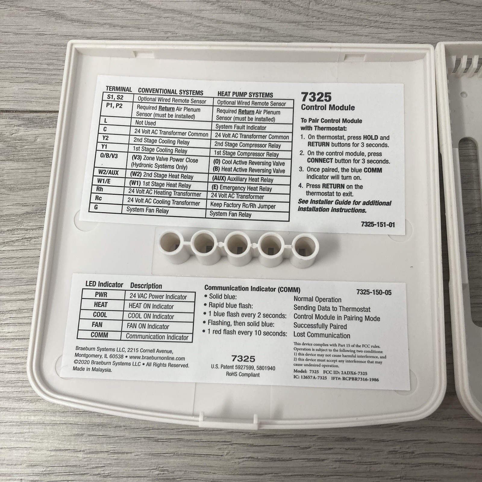 Braeburn 7500 Universal Wireless Thermostat Kit – Programmable/Non-Programmable