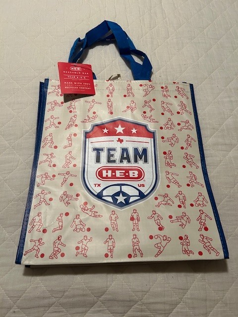 NEW HEB Reusable Shopping Bag FIFA Football Soccer Texas Grocery Limited