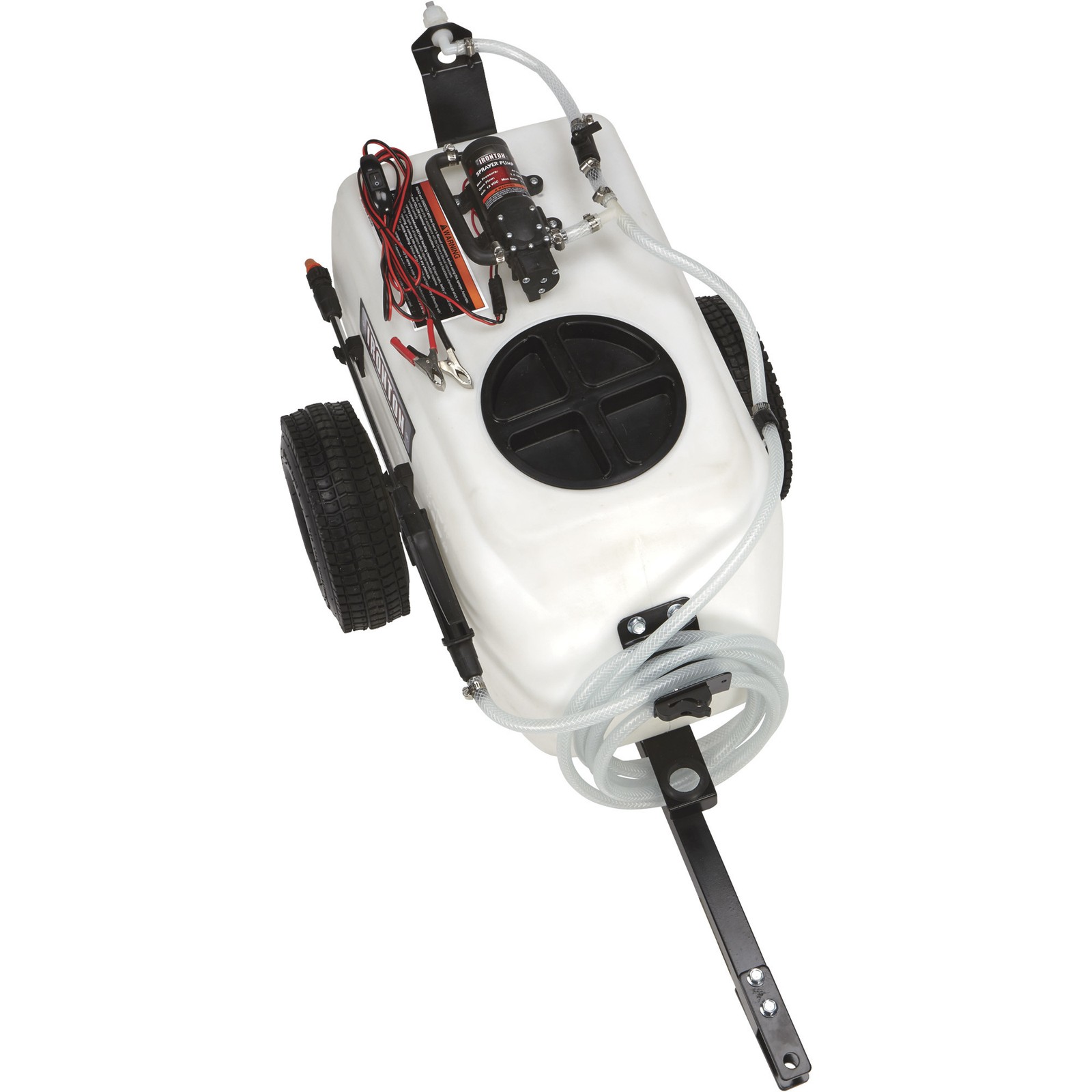 Ironton Tow-Behind Trailer Broadcast and Spot Sprayer, 13 Gallons, 1 GPM, 12