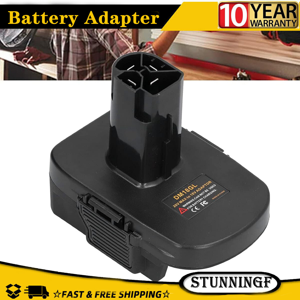 Converter Adapter For DEWALT for Milwaukee 18V Battery to for Craftsman 19.2V