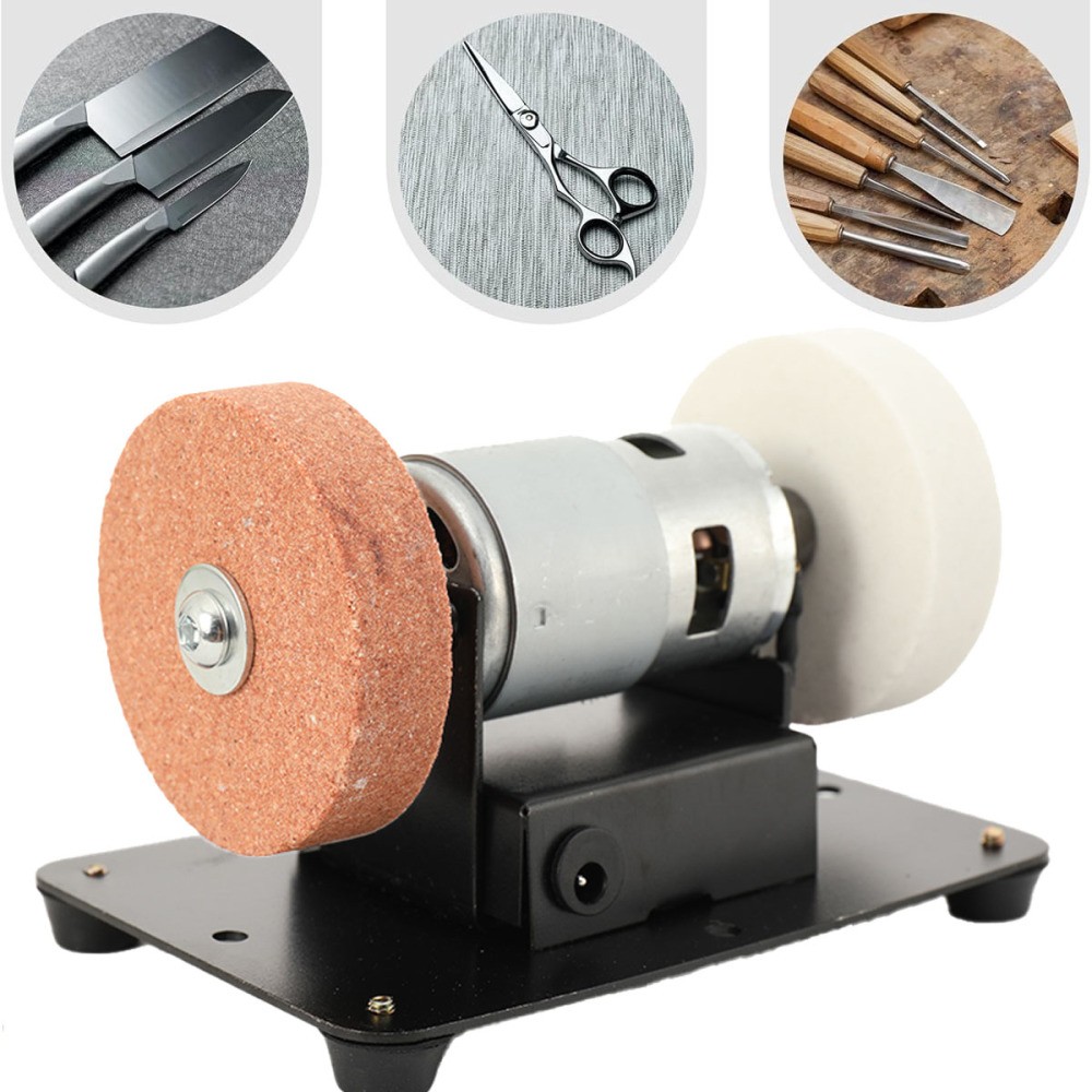 Electric Benchtop Sander 96W Mini Grind Sander Bench Grinder Sanding Machine DIY
