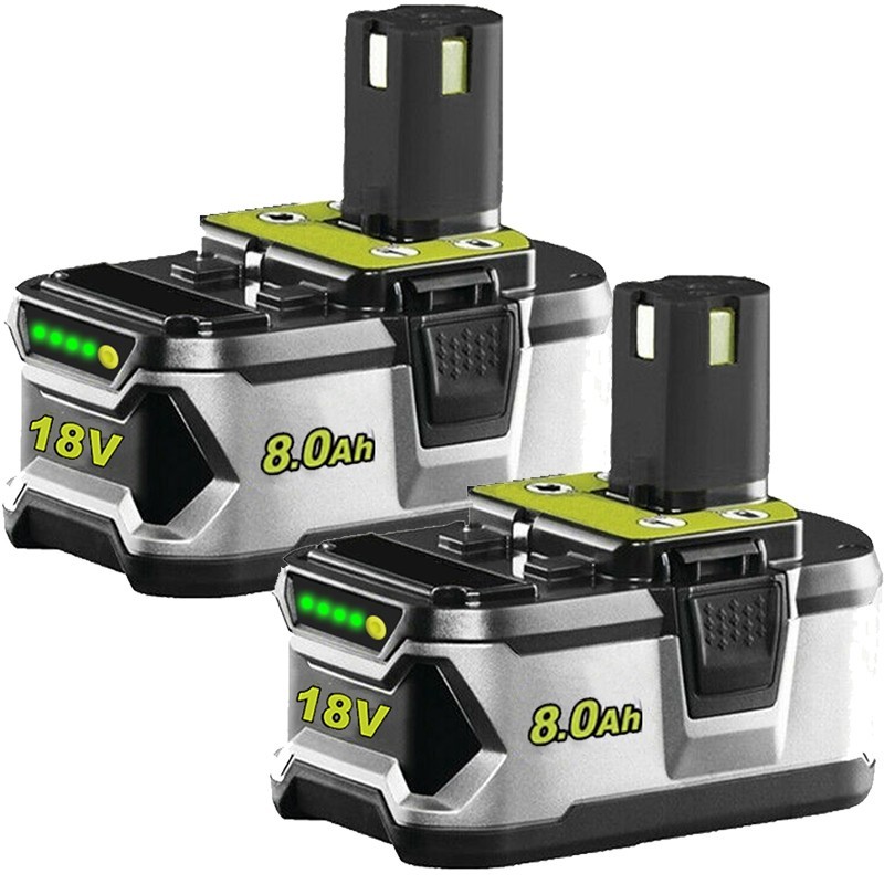 2PACK For RYOBI 18V 8.0Ah P108 High Capacity Battery 18Volt Lithium-Ion One Plus