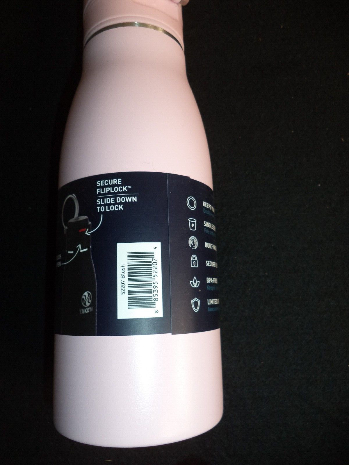 Takeya 17oz Insulated Stainless Steel Travel Mug Flip-Lock Spout Lid- Blush PINK