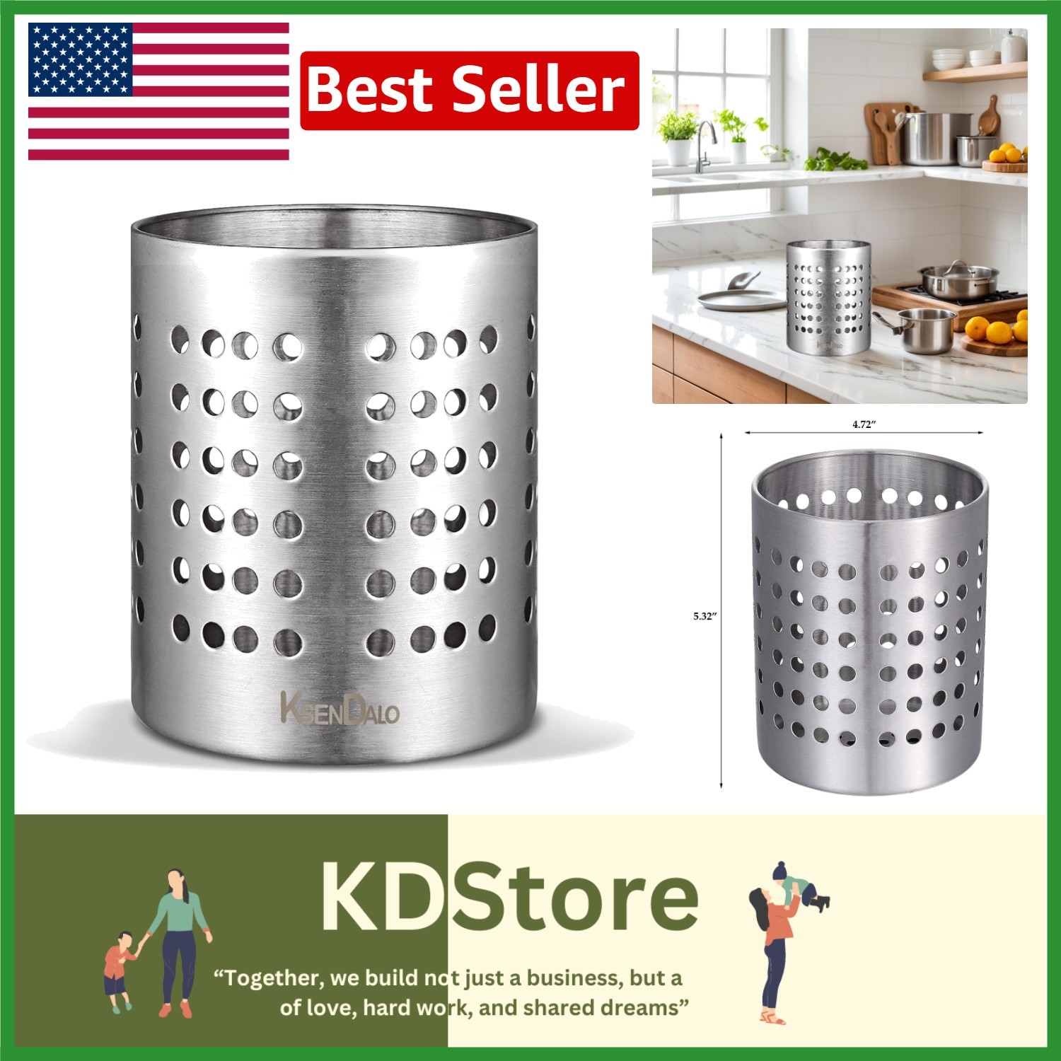 Versatile Silver Utensil Drying Rack for Stylish Kitchen Organization – 5.32in