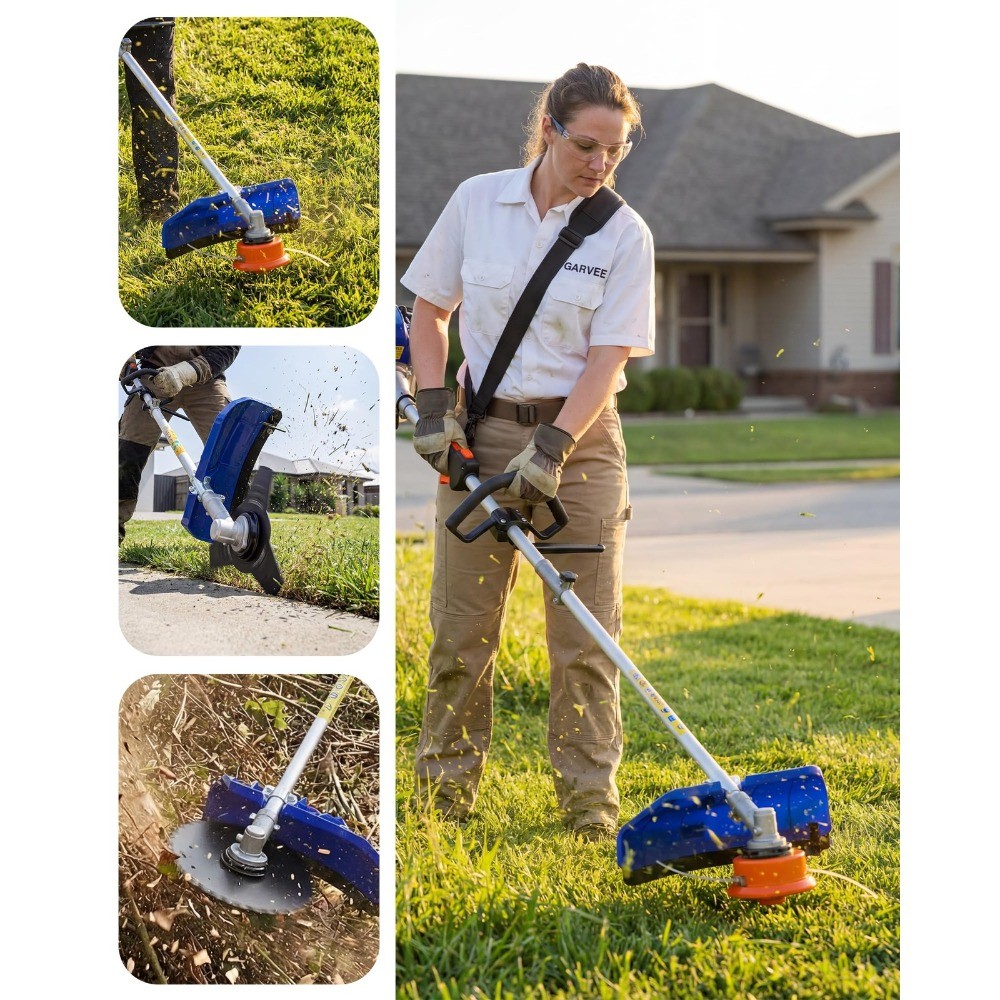43cc/52cc Gas Powered Weed Wacker,3-in-1 Gas Weed Eater w/String Trimmer For Law