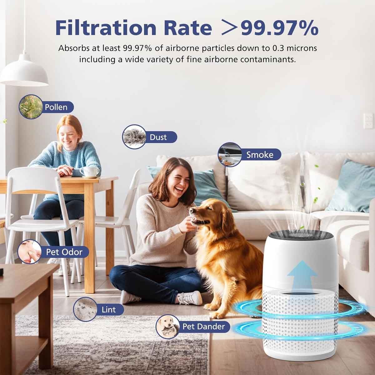 Core Mini Replace Filter for LEVOIT Core Mini-P Air Purifier, 3-in-1 Filter