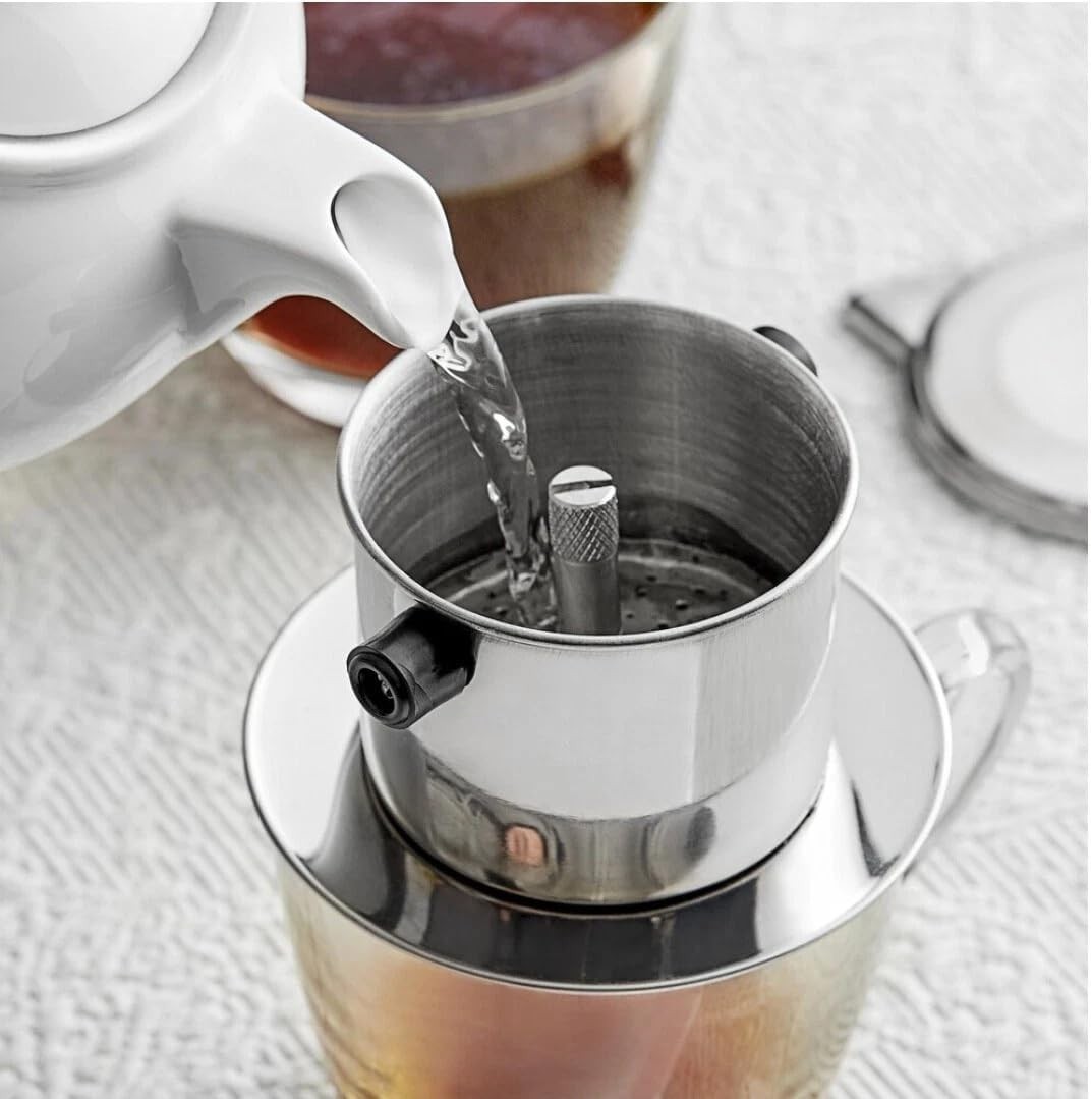 Vietnamese Vietnam Coffee Ca Phe Phin Filter Press Maker 4.5 oz ( set of 2 )