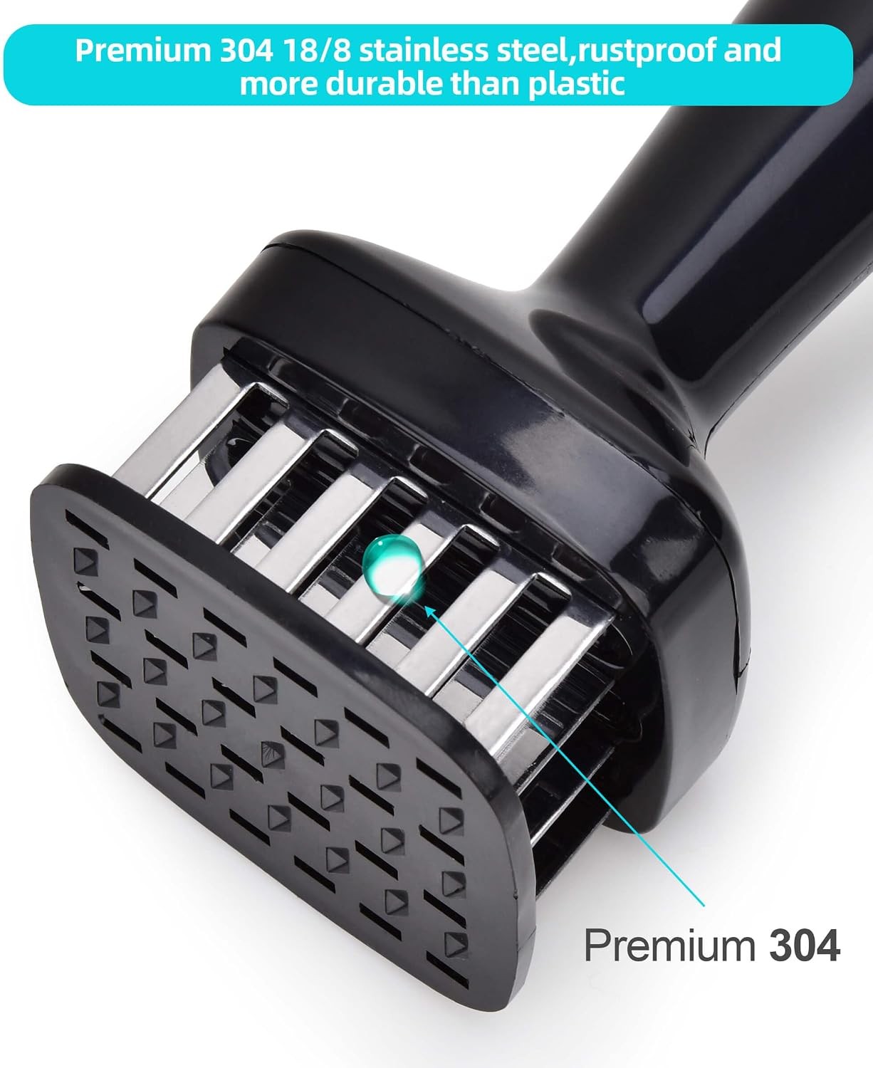 Meat Tenderizer Needle Meat Hammer Mallet Tool Pounder For Tenderizing and