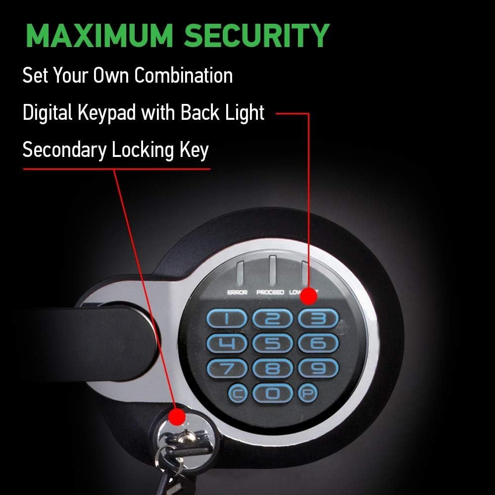 Waterproof and Fireproof Alloy Steel Digital Safe Box for Home with Code Button