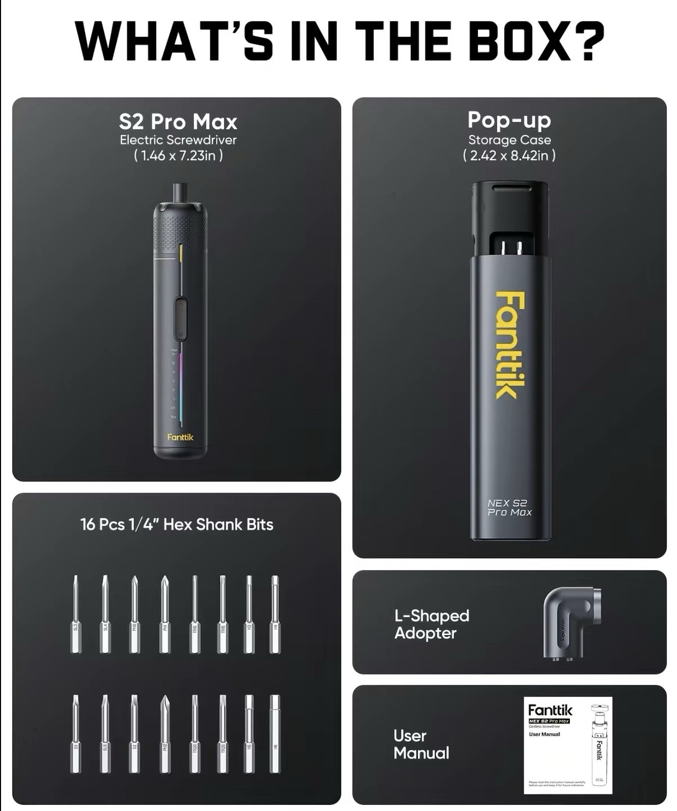 Fanttik Nex S2 Pro Max Cordless Electric Screwdriver