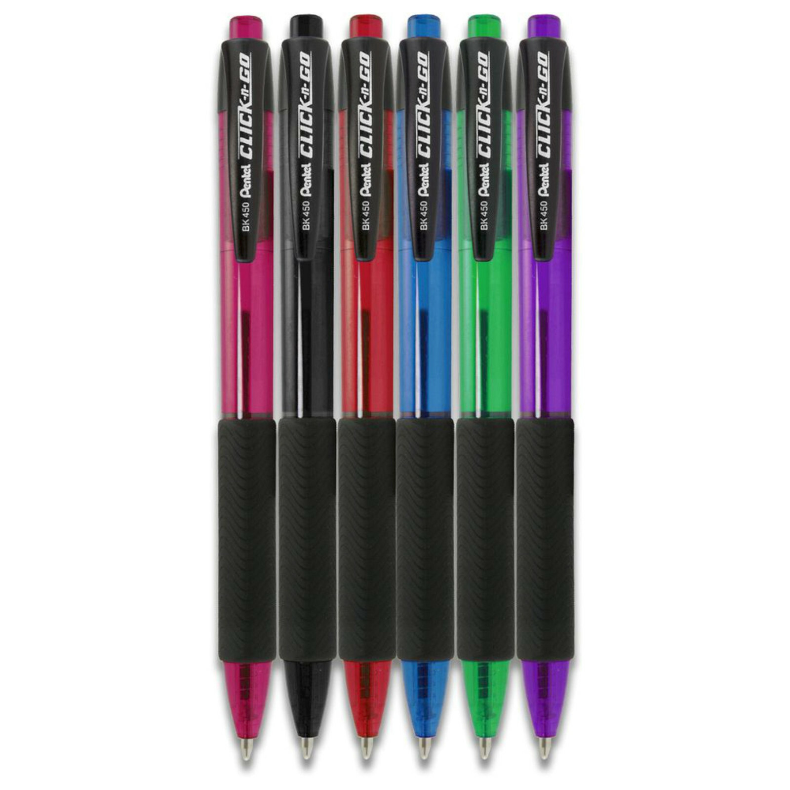 NEW Pentel Click-N-Go 36-COUNT Lot 1.0mm Retractable Ballpoint Pens BLACK INK