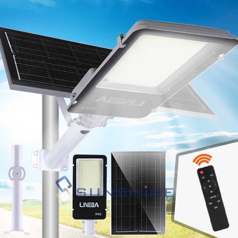 Commercial 88000000LM Outdoor Dusk to Dawn Solar Street Light Road Area LED Lamp