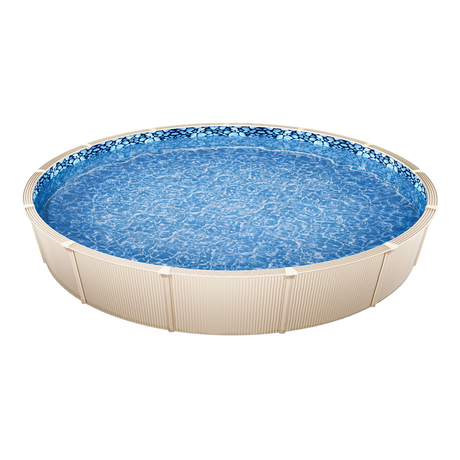 VEVOR Round Pool Liner 18ft Unibead Style Pool Liner 52in Wall Height Durable