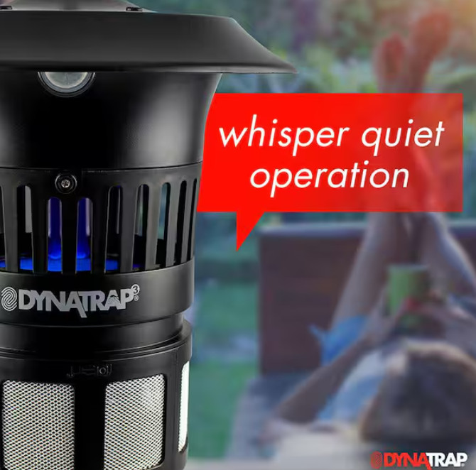 DynaTrap 3 Insect Trap 1/2 Acre Coverage with Wall Mount Indoor Outdoor Bugs