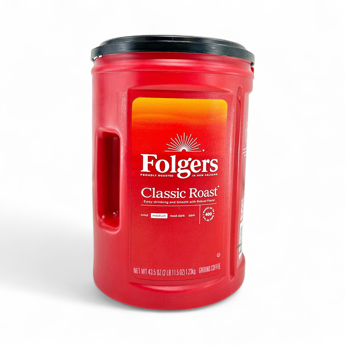 Folgers Classic Roast Medium Ground Coffee – 43.5 oz